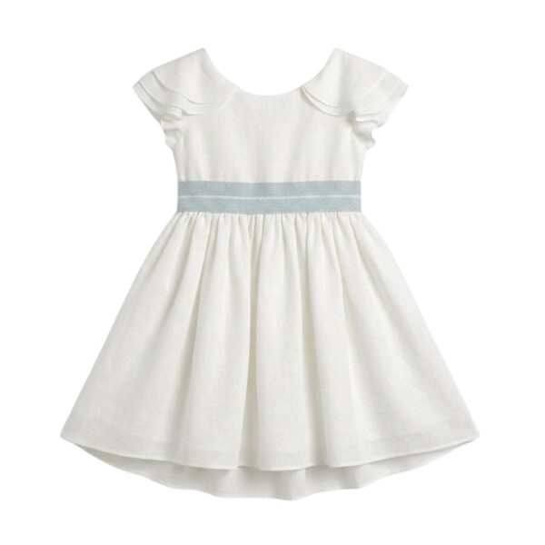 Vestido de Ceremonia en Bambula y Verde Agua